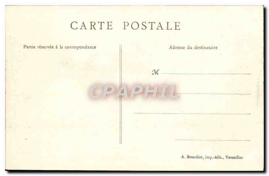 CPA Parc De Versailles Bassin De Latone — Verso