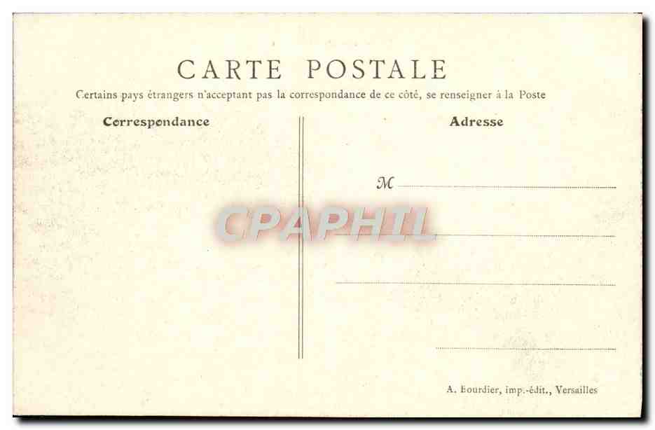 CPA Panorama De Versailles — Rückseite