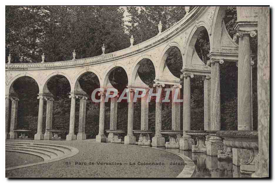 CPA Parc De Versailles La Colonnade Details
