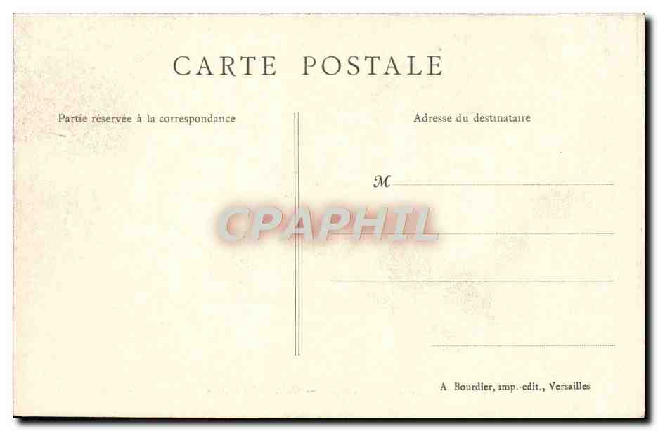 CPA Palais De Versailles Gaterie Des Glaces — Rückseite