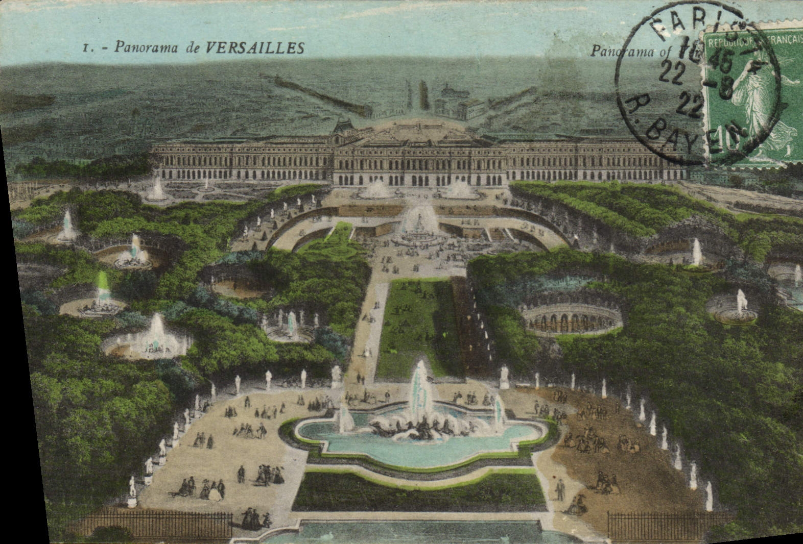 CPA Panorama De Versailles