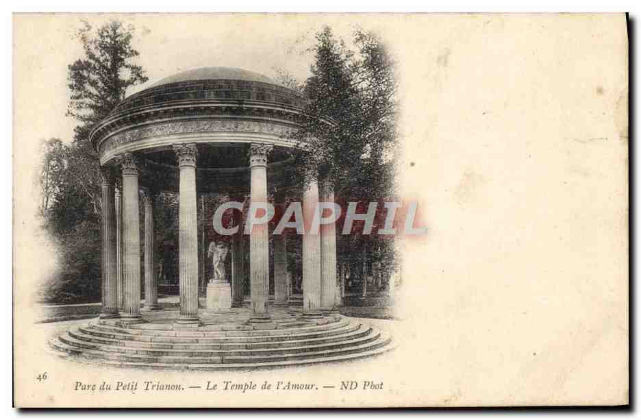 CPA Parc Du Petit Trianon Le Temple De I'Amour Versailles