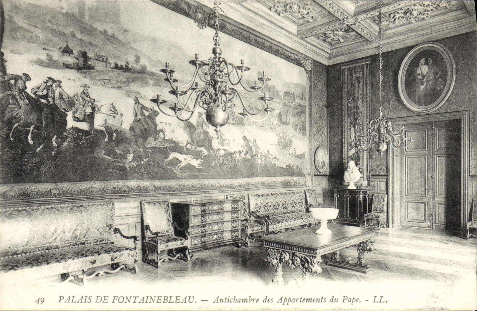 Palacio de Fontainebleau — Antecámara de los Apartamentos del Papa — LL. — n°49