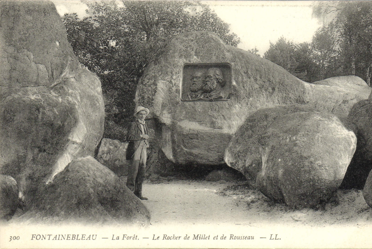 Fontainebleau — La Foresta — Il Rocher de Millet e di Rousseau — LL.