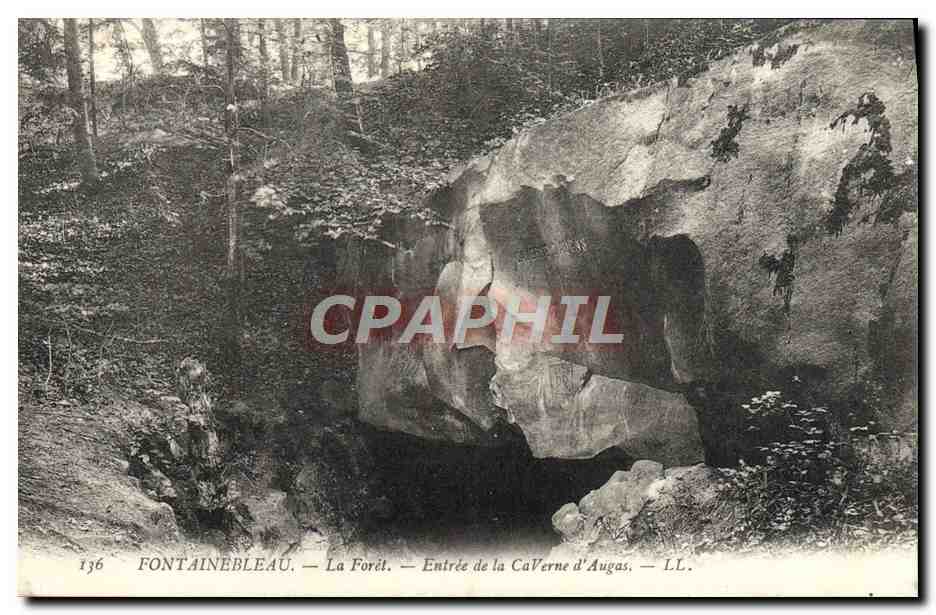 Fontainebleau — The Forest — Entrance to the Augas Cave — LL. n° 136
