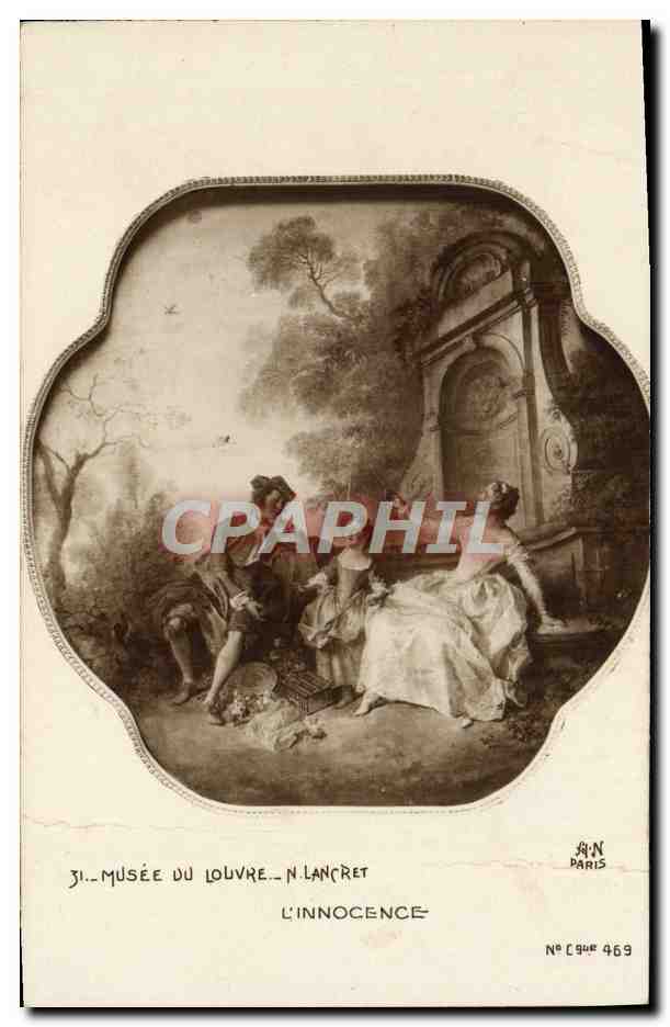 CPA Musee Du Louvre Lancret L'innocence