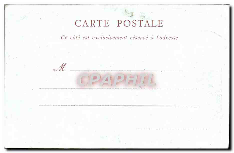 CPA Sainte Agnes Martyre Ferrier  — Verso