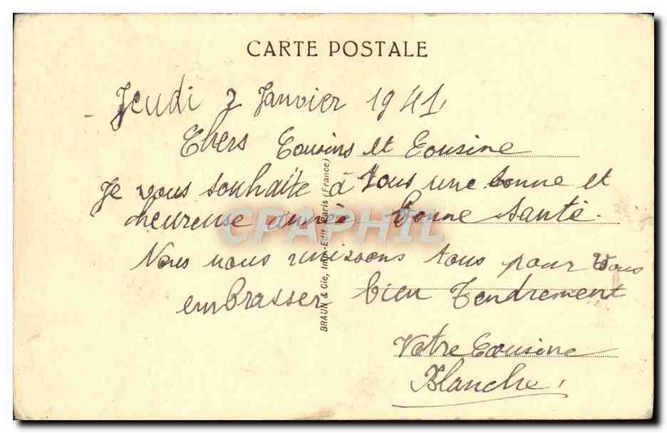 CPA Salon De Paris Edmee Delebecque Chateauneuf de Mazenc et la plaine du Rhone — Verso