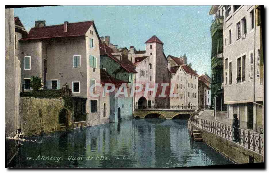 CPA Annecy Quai De I'Ile