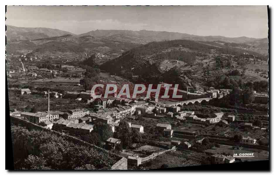 CPM Aubenas Vue Sur Pont D'Aubenas et la vallee de l'Ardeche 