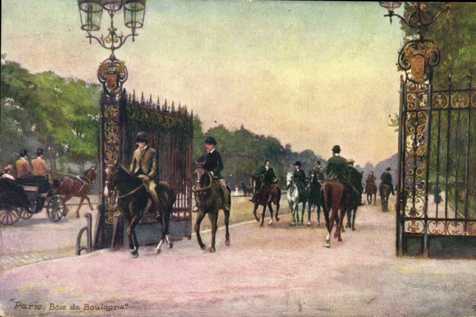 CPA Paris Bois De Boulogne Chevaux