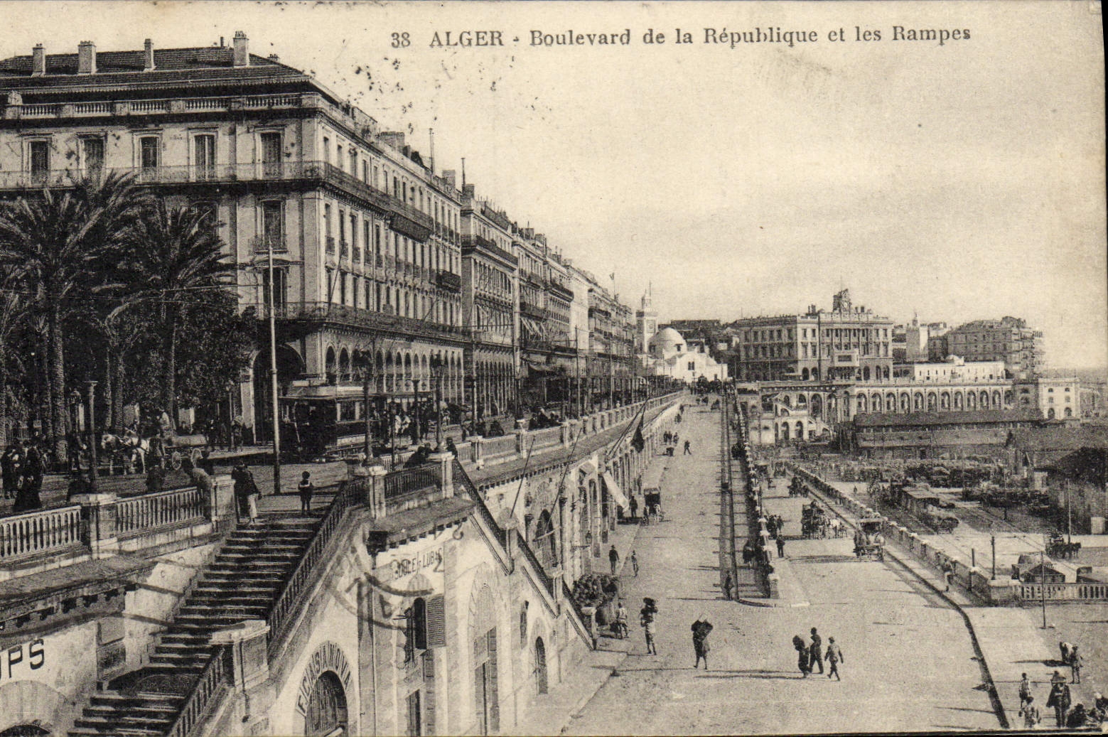 Alger - Boulevard de la République et les Rampes — Édition L. & Y. n°38
