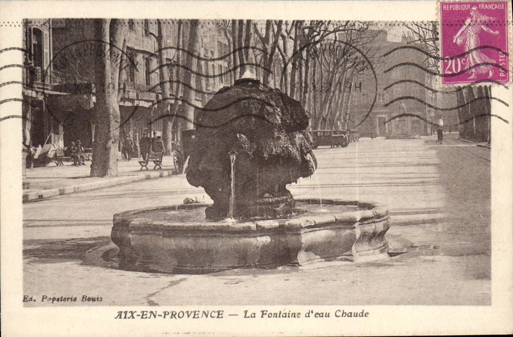 Aix-en-Provence — La Fontaine d'eau Chaude — Ed. Papeterie Bouis