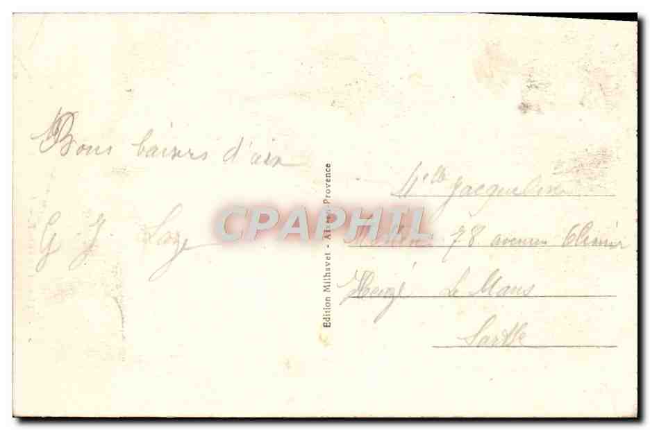 AIX-en-PROVENCE — Eglise de la Madeleine — Obélisque avec aigle — Verso