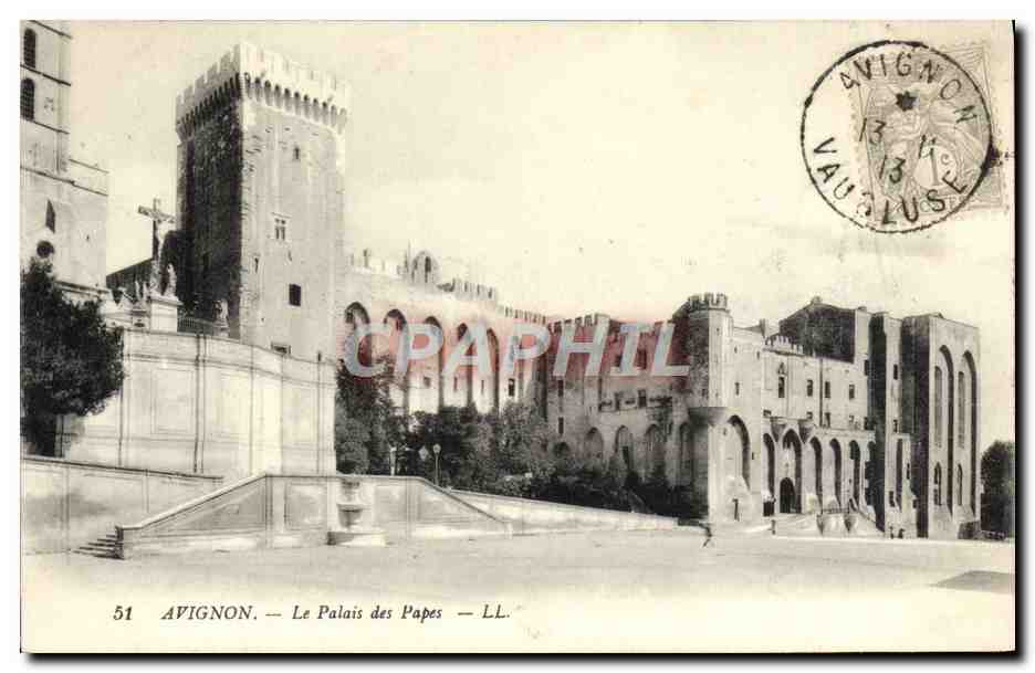 CPA Avignon Le Palais Des Papes