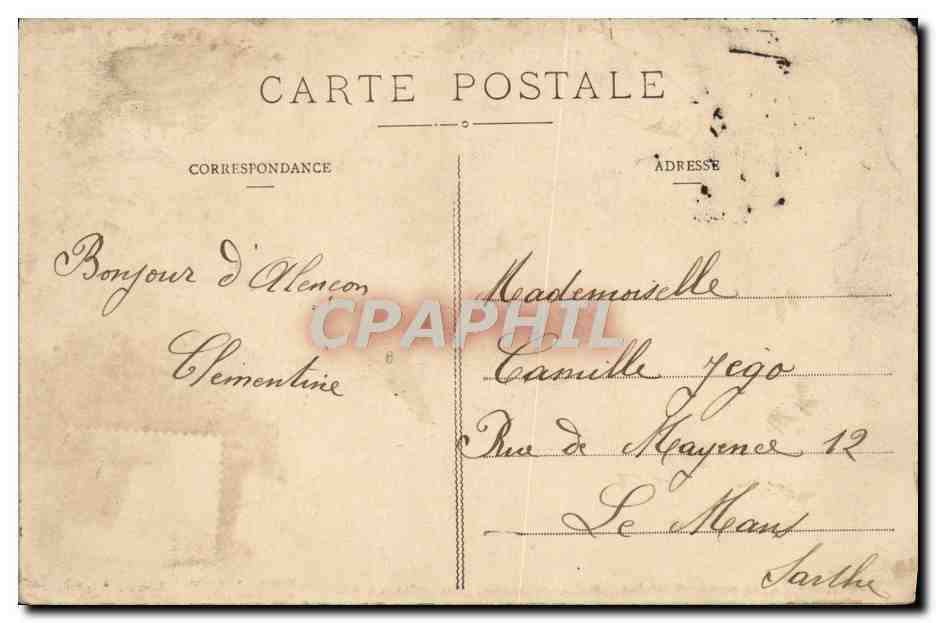 CPA Alencon Vue Generale — Rückseite