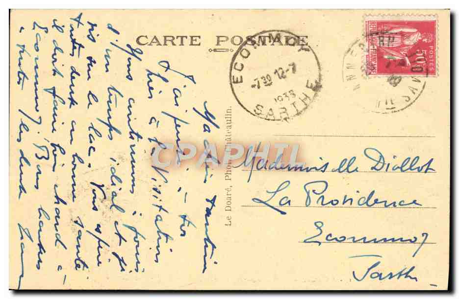 Annecy — Sanctuaire de St-F. de Sales et Ste-J. de Chantal — Le Doiré, Phot. Détailin — Rückseite