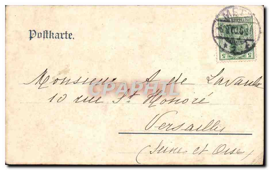Elsässerin und Lothringerin — Alsacienne et Lorraine — Luxemburger graph. Kunstanstalt, Serie VIII No. 159 — Verso