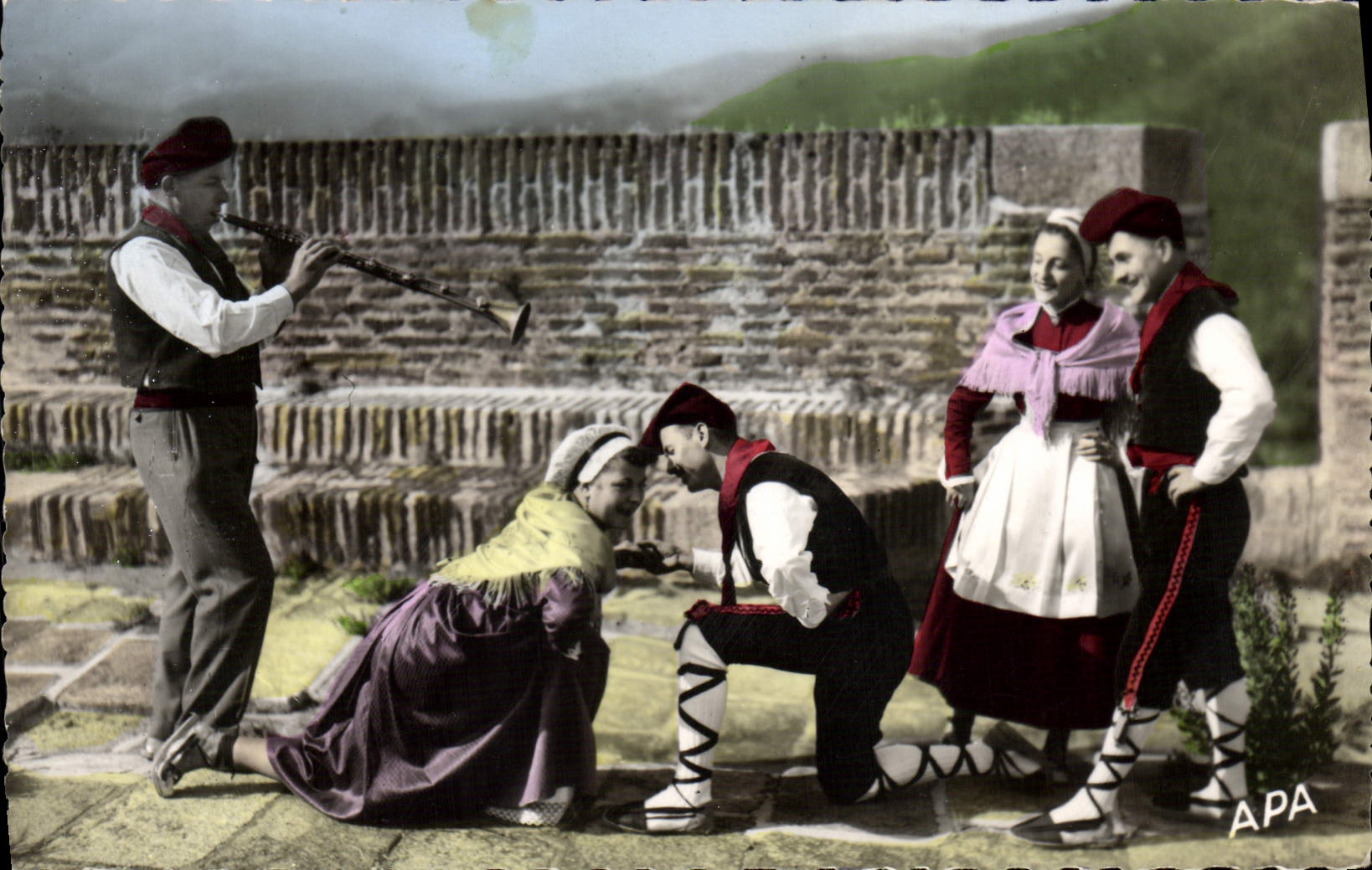CPM En Pays Catalan Danse Catalane Ballet Cerda Groupe folklorique Amelien Folklore
