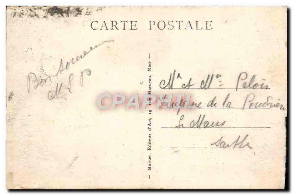 CPA Antibes Vue generale prise de la Garoupe  — Rückseite