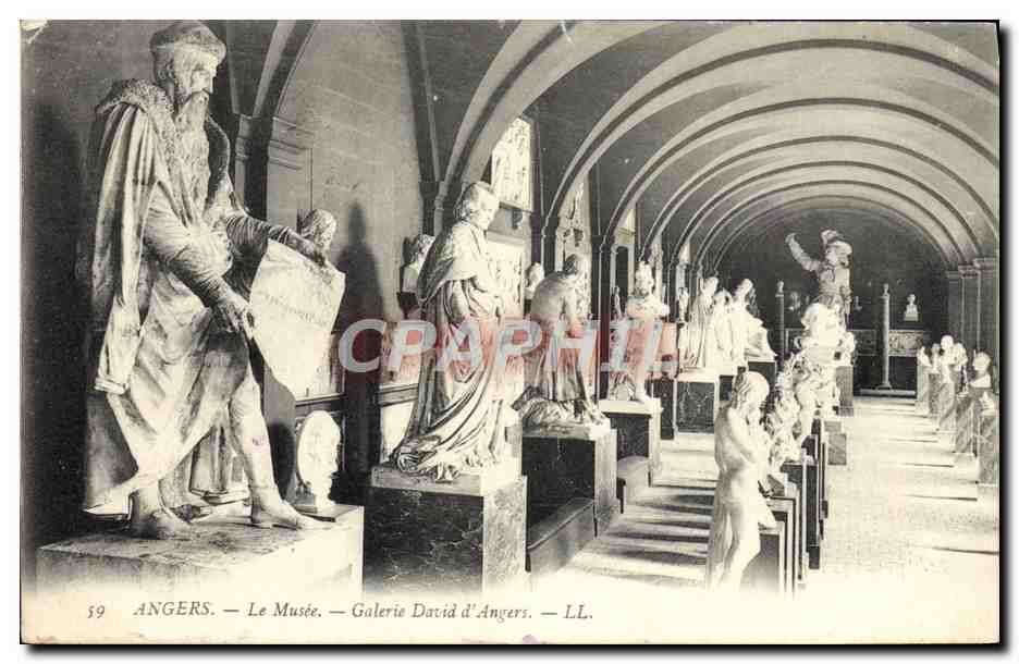 CPA Angers Le Musee Galerie David d'Angers