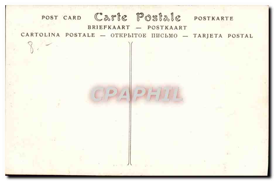 CPA Angers Le pont de la Basse Chaine et le chateau — Rückseite