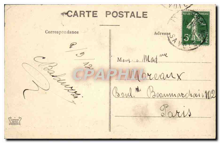 CPA Aix Les Bains Abbaye D'Hautecombe — Rückseite
