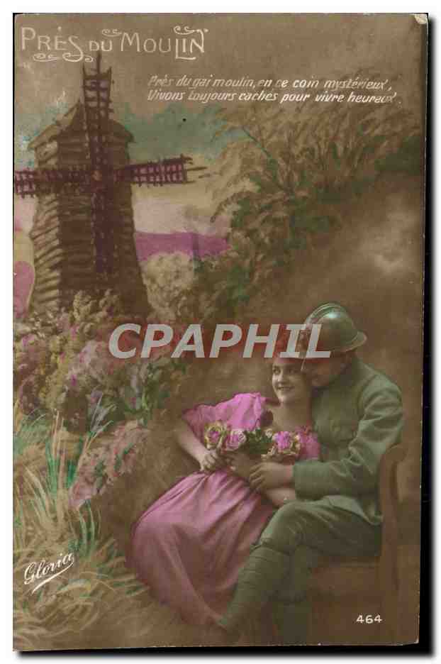 CPA Pres Du Moulin Soldat Militaria 