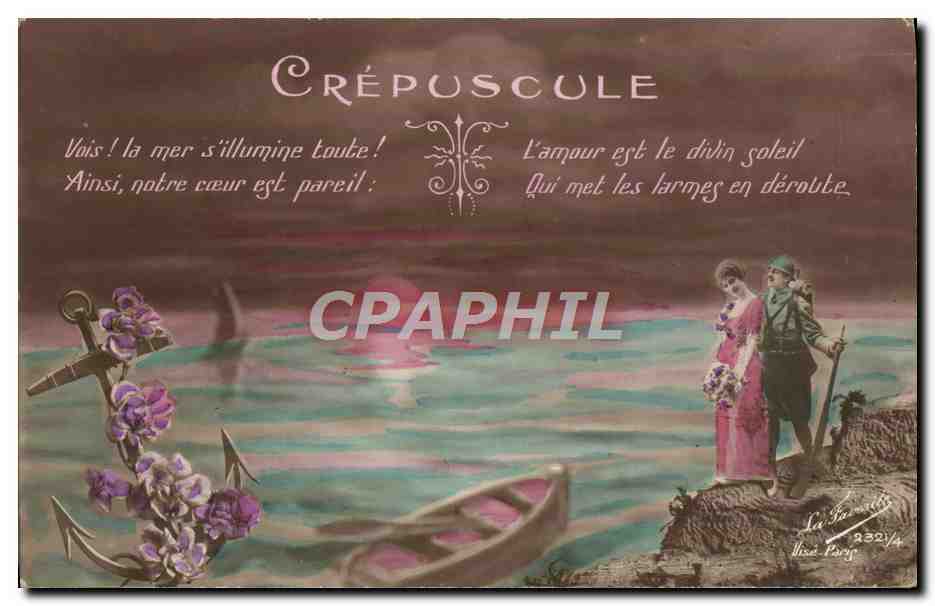 Crépuscule — Poème amoureux — La Sarrazin, Paris, n° 2321/4
