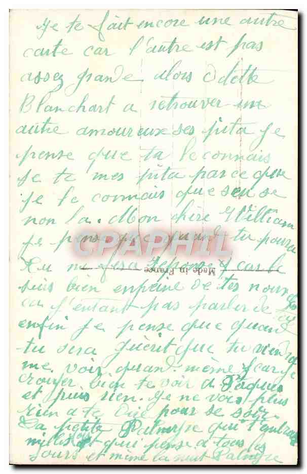 CPA Fantaisie Femme — Rückseite