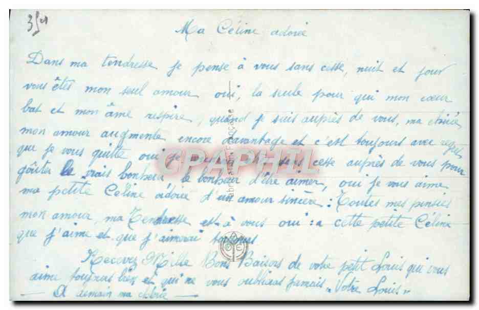 CPA Fantaisie Femme — Rückseite