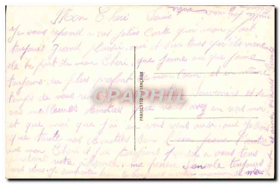 CPA Fantaisie Femme — Rückseite