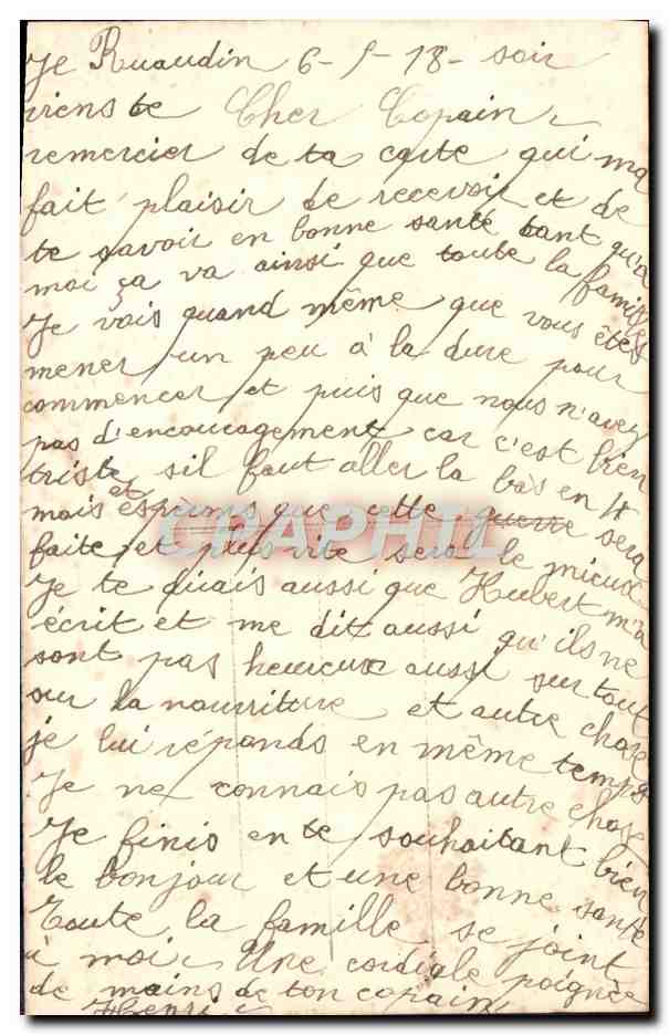 CPA Fantaisie Femme  — Verso