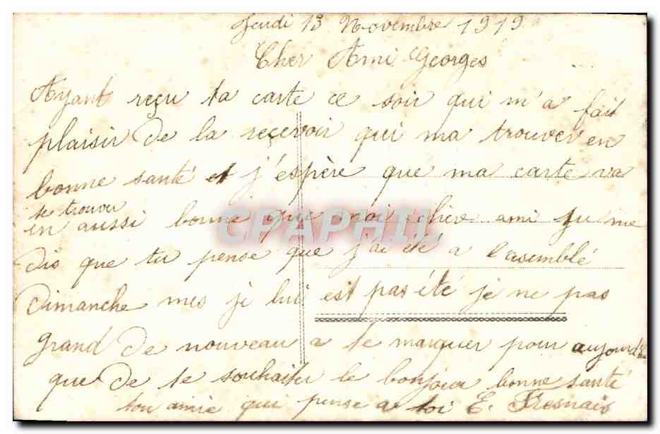 CPA Fantaisie Fleurs — Verso