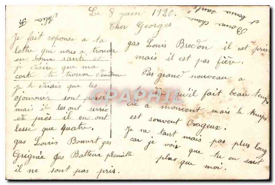 CPA Fantaisie Femme  — Verso