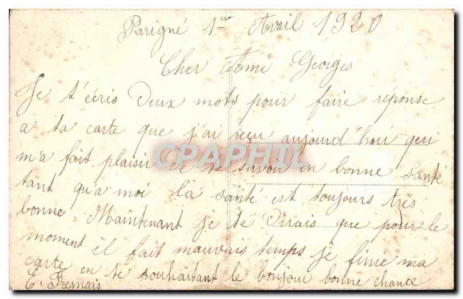 CPA Fantaisie Fleurs — Verso
