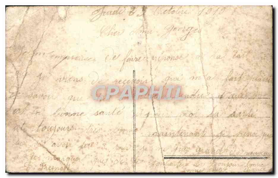 CPA Fantaisie Fleurs — Rückseite