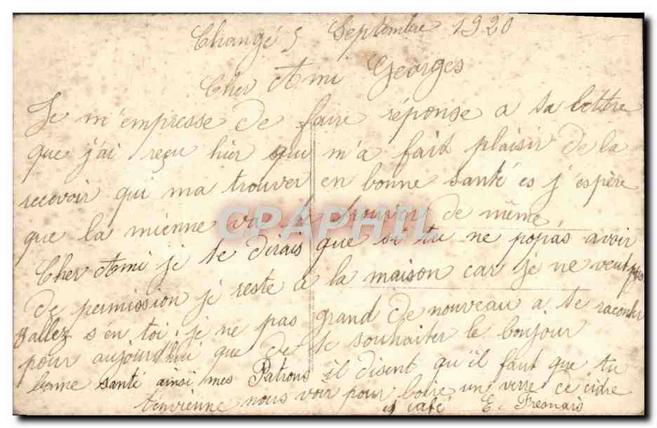 CPA Fantaisie Le Printemps — Verso