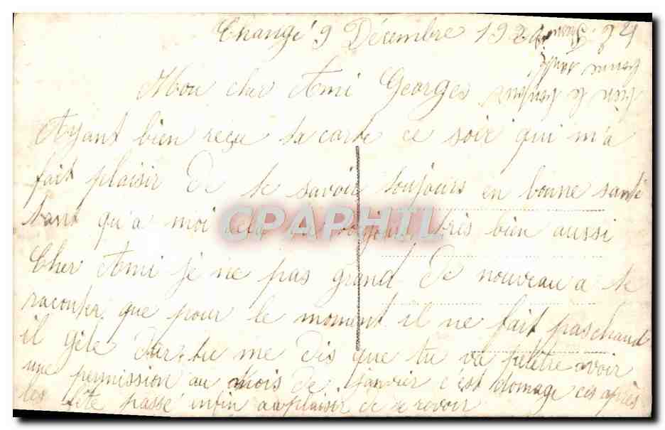 CPA Fantaisie Fleurs — Back