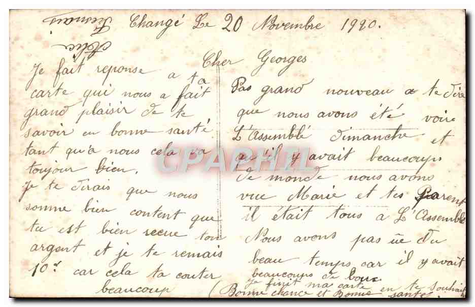 CPA Fantaisie Femme  — Rückseite