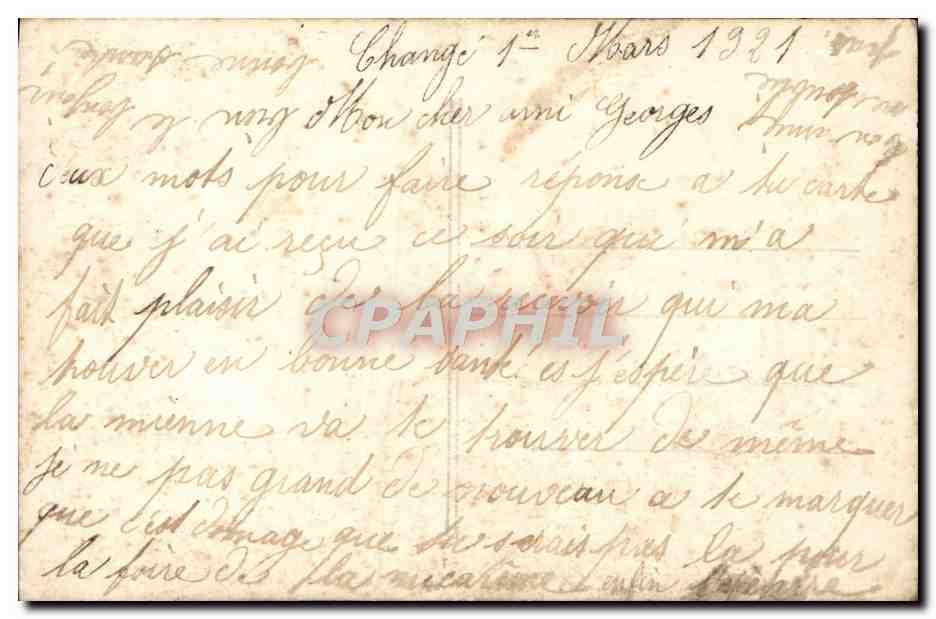 CPA Fantaisie Fleurs — Verso