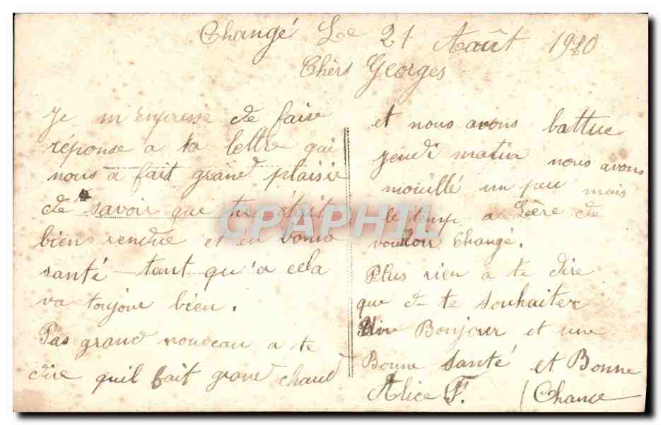 CPA Fantaisie Femme  — Verso