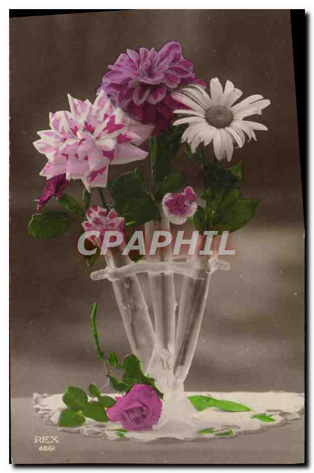 CPA Fantaisie Fleurs