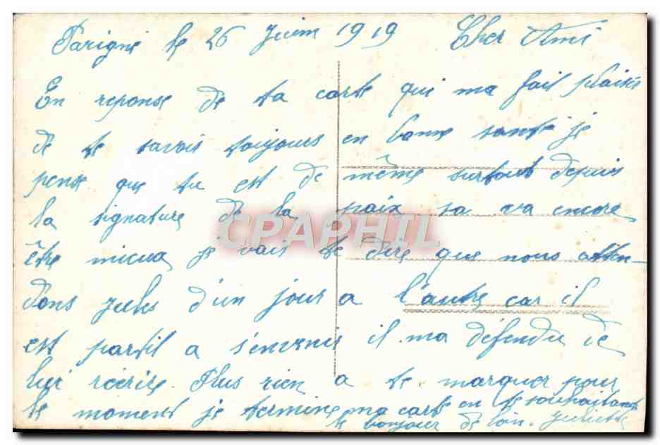 CPA Fantaisie Fleurs — Verso