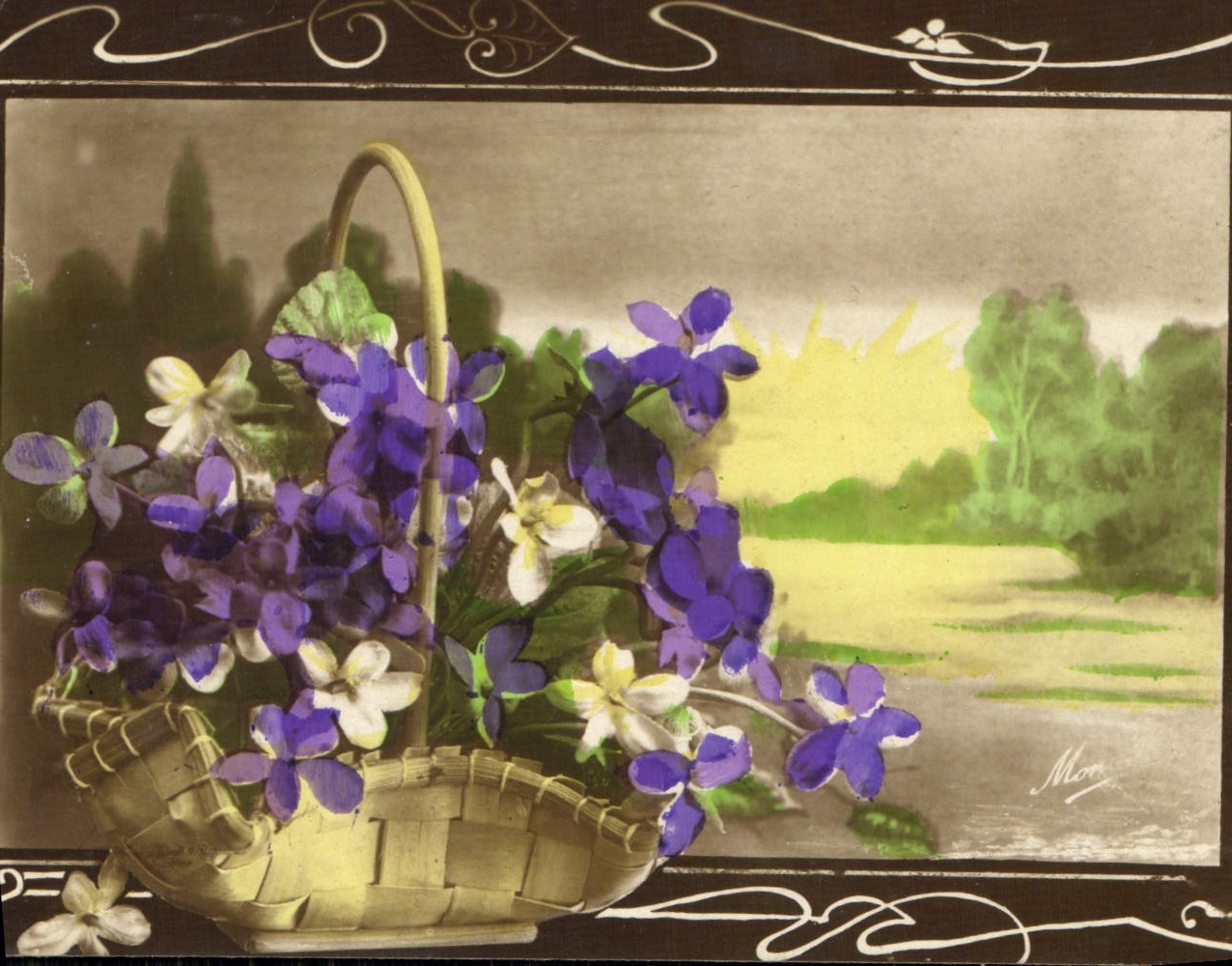 CPA Fantaisie Fleurs