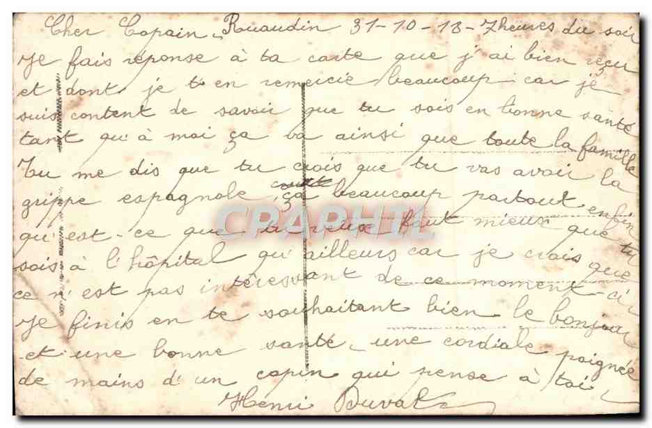 CPA Fantaisie Fleurs — Verso