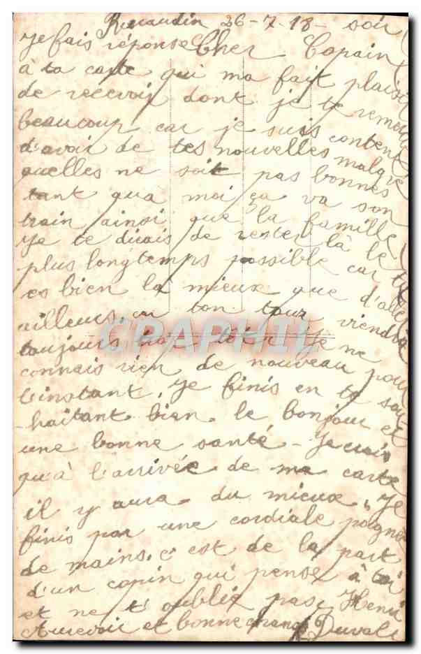 CPA Fantaisie Femme  — Rückseite