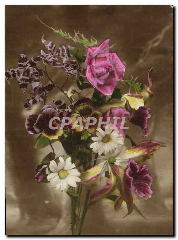 CPA Fantaisie Fleurs