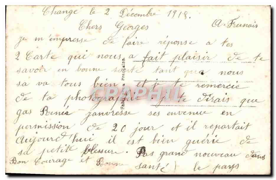 CPA Fantaisie Fleurs — Verso