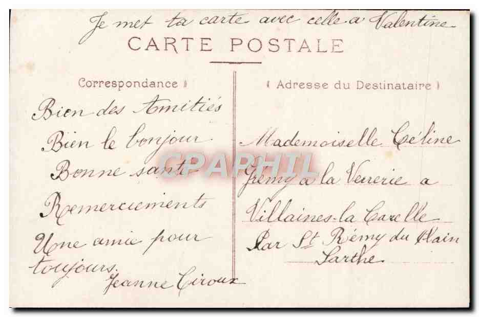 CPA Fantaisie Enfant — Verso